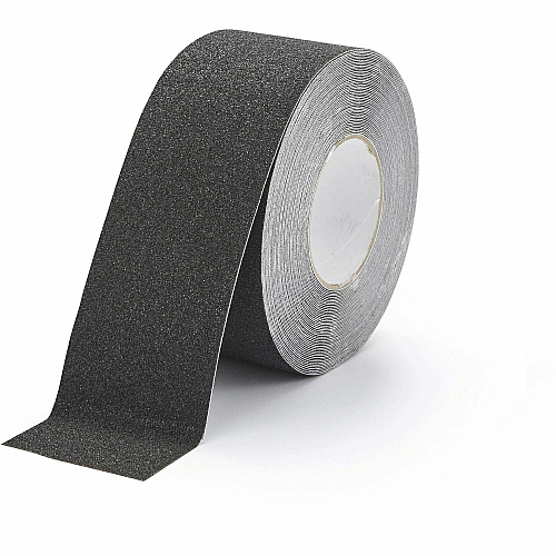 DURABLE Anti-Slip Tape DURALINE GRIP 75 mm 16.40 yd Length x 2.95" Width x 27.6 mil Thickness - Black - Aluminum, Plastic - Abrasion Resistant, Slip Resistant - For Floor Marking, Ramp, Outdoor, Industrial, Indoor - 1 Roll (108401)