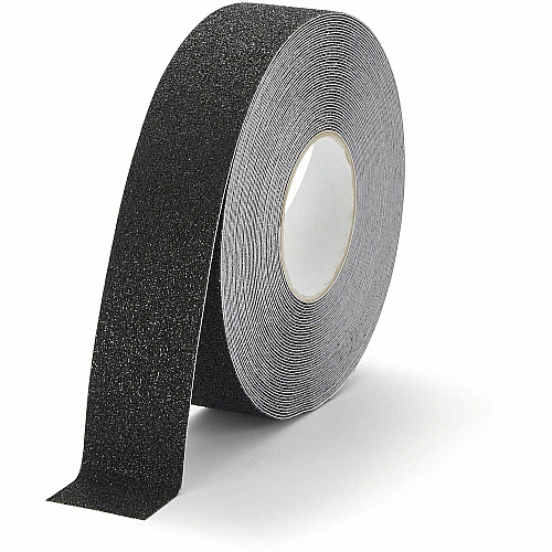 DURABLE Anti-Slip Tape DURALINE GRIP+ 50 mm 16.40 yd Length x 1.97" Width x 27.6 mil Thickness - Black - Aluminum, Plastic - Abrasion Resistant, Slip Resistant - For Industrial, Ramp, Floor Marking, Outdoor, Indoor - 1 Roll (109601)