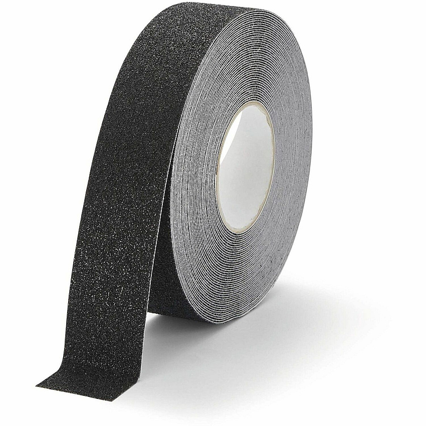DURABLE Anti-Slip Tape DURALINE GRIP+ 50 mm 16.40 yd Length x 1.97" Width x 27.6 mil Thickness - Black - Aluminum, Plastic - Abrasion Resistant, Slip Resistant - For Industrial, Ramp, Floor Marking, Outdoor, Indoor - 1 Roll (109601)
