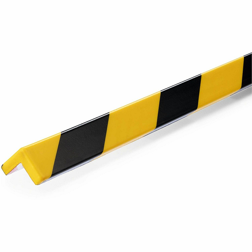 DURABLE Corner Protection Profile C19 - 5 PK Adhesive Mount for Indoor, Safety, Machinery, Storage Trolley, Shelf, Cabinet, Wall, Garage, Staircase, Basement, Warehouse, ... - Polyurethane Foam, Plastic - 5 / Pack (1101130)