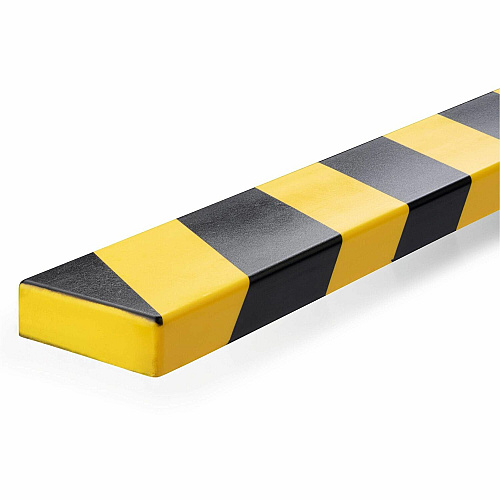 DURABLE Surface Protection Profile S20 - 5 PK Adhesive Mount for Indoor, Safety, Machinery, Storage Trolley, Shelf, Cabinet, Wall, Garage, Staircase, Basement, Warehouse, ... - Polyurethane Foam, Plastic - 5 / Pack (1108130)