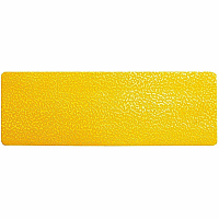 DURABLE Floor Marking Shape: Stripe - 10 PK 2" Width x 5.9" Depth - Rectangular Shape - Abrasion Resistant, Permanent Adhesive, Slip Resistant, Easy Installation, Self-adhesive, Durable - Safety, Indoor, Driving Area, Walking Area - Plastic - Yel (170304)