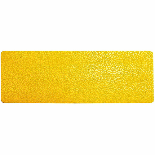 DURABLE Floor Marking Shape: Stripe - 10 PK 2" Width x 5.9" Depth - Rectangular Shape - Abrasion Resistant, Permanent Adhesive, Slip Resistant, Easy Installation, Self-adhesive, Durable - Safety, Indoor, Driving Area, Walking Area - Plastic - Yel (170304)
