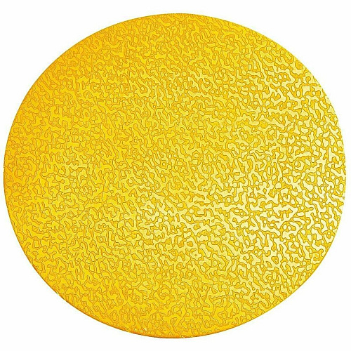DURABLE Floor Marking Shape: Point - 10 PK Circle Shape - Abrasion Resistant, Permanent Adhesive, Slip Resistant, Easy Installation, Self-adhesive, Durable - Safety, Indoor, Driving Area, Walking Area - Plastic - Yellow - 10 / Pack (170404)
