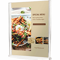 Deflecto Double-Sided Sign Holder w/Base Support 5