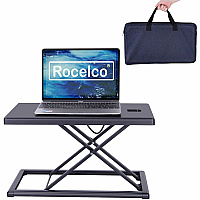 Rocelco Compact & Portable Desk Riser 11 lb Load Capacity - 15