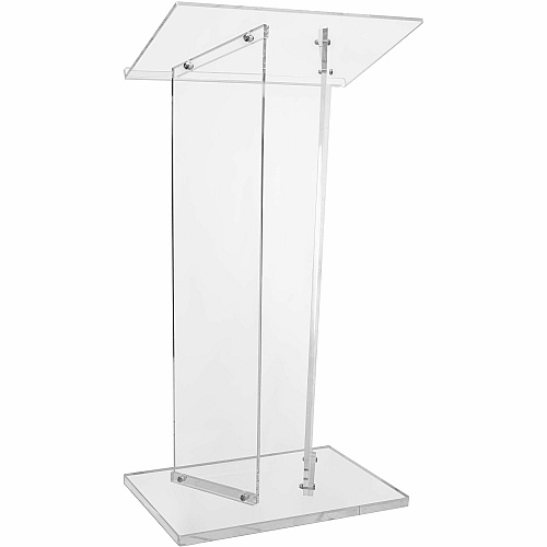 Kantek Standing Lectern 2 Legs - 41" Height x 23.60" Width x 16" Depth - Speaker, Presentation - Assembly Required - Clear - Acrylic - 1 Each (AP360)