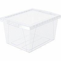 Storex Stackable Storage Bin w/Lid External Dimensions: 13.6
