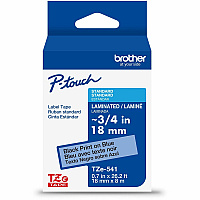 Brother P-touch TZe Laminated Label Tape x 45/64" Width - Tape - Blue - Water Resistant - Laminated - Easy to Read, Temperature Resistant, Customizable, Long Lasting, Peeling Resistant, Fade Resistant - 26.20 ft Roll Length - 1 Each (TZE541G)