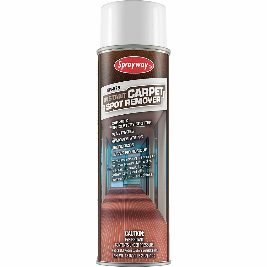 Sprayway Spot & Stain Remover For Multi Surface, Multipurpose - 20 fl oz (0.6 quart) - Mild Scent - Fast Acting, Deodorize, Residue-free - Black/Multi Can - 1 Each (SW879)