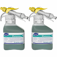 Diversey Crew Restroom Disinfectant Cleaner For Multi Surface - Concentrate - Liquid - 50.7 fl oz (1.6 quart) - 7 pH - Fresh Scent - Cleanse, Deodorize, Disinfectant, Rinse-free, Virucidal - Green Spray - 2 / Carton (3364707CT)