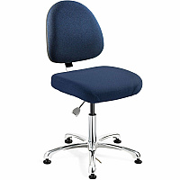 BEVCO Integra Series Chair Navy Seat Color - Navy Back Color - Medium Back - 5-star Base - Fabric - 1 Each (9050MENVY)