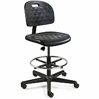 BEVCO Breva Series Chair Polyurethane Seat Material - 5-star Base - Black - 1 Each (V7507HC)