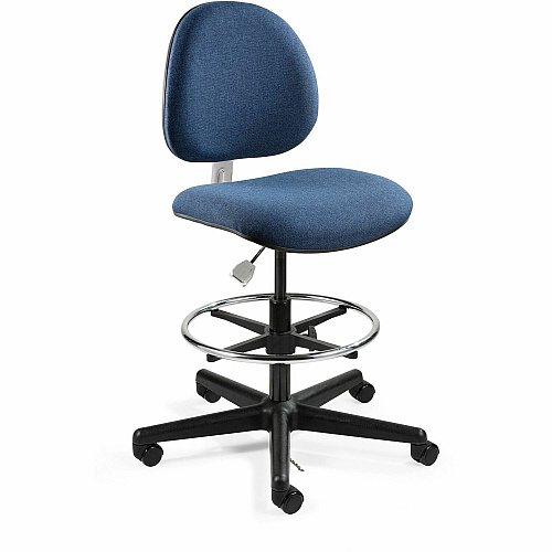 BEVCO Lexington Series ESD Chair Navy Seat Color - Navy Back Color - 5-star Base - Fabric - 1 Each (V850SHC)