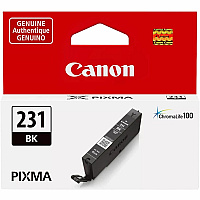 Canon CLI-231 Original Standard Yield Inkjet Ink Cartridge - Black - 1 Each 8.2 mL (CLI231BK)