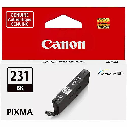 Canon CLI-231 Original Standard Yield Inkjet Ink Cartridge - Black - 1 Each 8.2 mL (CLI231BK)