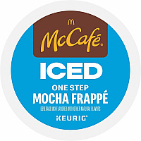 McCafe K-Cup Iced One-Step Mocha Frappe Compatible with Keurig Brewer - Ice Coffee - Medium - Per Box - 24 K-Cup - K-Cup - Mocha Frapp&eacute; - Kosher - 4 / Carton (9845CT)