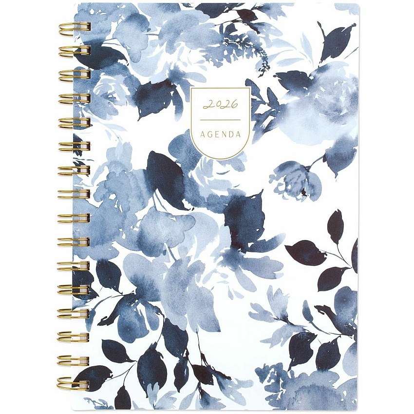 Cambridge Leah Bisch Weekly Monthly Planner Weekly, Monthly - 12 Month - January 2026 to December 2026 - 5 1/2" x 8 1/2" Sheet Size - Twin Wire - Ciara Floral - Poly Cover - Monthly Planner, Planner Page, Yearly Planner, Unruled Planning Space,  (LB41200)