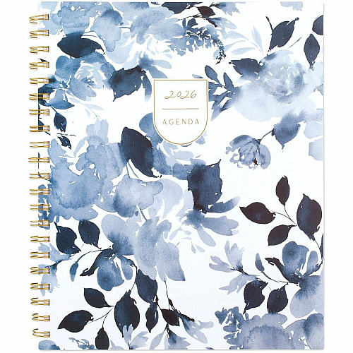Cambridge Leah Bisch Weekly Monthly Planner Weekly, Monthly - 12 Month - January 2026 to December 2026 - Letter - 8 1/2" x 11" Sheet Size - Twin Wire - Ciara Floral - Poly Cover - Monthly Planner, Planner Page, Yearly Planner, Unruled Planning S (LB41905)