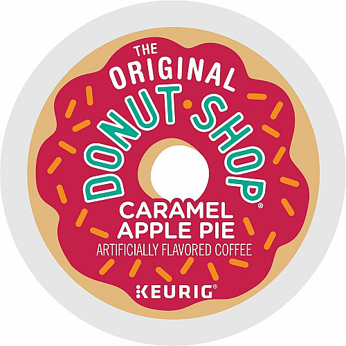 The Original Donut Shop&reg; K-Cup Caramel Apple Pie Coffee Compatible with Keurig Brewer - Light - Per Box - 24 K-Cup - K-Cup - Caramel Apple Pie - Kosher - 4 / Carton (8101CT)