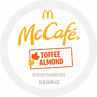 McCafe McCaf&eacute;&reg; K-Cup Toffee Almond Coffee Compatible with Keurig Brewer - Light - Per Box - 24 K-Cup - K-Cup - Toffee Almond - Kosher - 4 / Carton (9189CT)