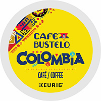 Cafe Bustelo Caf&eacute; Bustelo K-Cup Colombia Coffee Compatible with Keurig Brewer - Medium - Per Box - 24 K-Cup - K-Cup - Colombia - Kosher - 4 / Carton (1243CT)