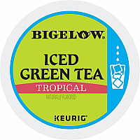 Bigelow&reg; Tropical Iced Green Tea Iced Green Tea K-Cup Compatible with Keurig K-Cup Brewer - Iced Green Tea - Kosher - 22/Box - 4 / Carton (2870CT)