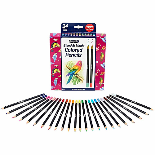 Crayola Blend & Shade Colored Pencils Multi Lead - 24 / Pack (682126)