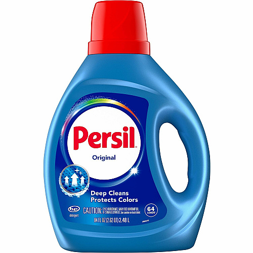 Persil ProClean Power-Liquid Detergent For Fabric, Laundry, Clothes - Liquid - 100 fl oz (3.1 quart) - Original Scent - 64 Loads - Recommended For: Stain Remover - Fade Resistant, Long Lasting - Blue - 1 Each (05449)