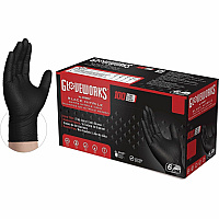 GloveWorks by AMMEX Gloveworks Powder-Free Industrial RDT Nitrile Gloves (GWBN48100)