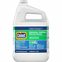 Comet Disinfecting Bath Cleaner For Bathroom, Multi Surface, Restroom - Liquid - 128 fl oz (4 quart) - Citrus Scent - Recommended For: Stain Remover, Soap Scum Remover - Non-abrasive, Deodorize, No-rinse - White Jug - 3 / Carton (20542)
