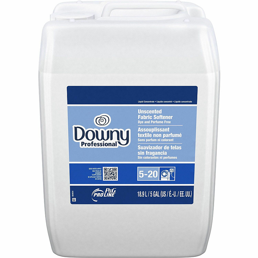 Downy Pro. Fabric Softener For Multipurpose - Concentrate - Liquid - 640 fl oz (20 quart) - 2.7 to 3.8 pH - Recommended For: Odor Remover - Odorless - White Jug - 1 Carton (70679)