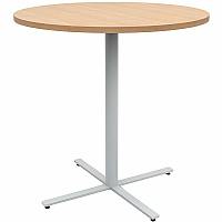 Safco Jurni Bistro Table with Round Top Round Top - Textured, Powder Coated Base - Modern Style - 42" Table Top Diameter - 42" Height - Cafeteria - Assembly Required - Fusion Maple - Laminate Top Material - 1 Each (JN42RDX42FMP)