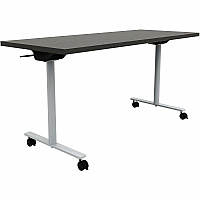 Safco Jurni Flip Table with Casters Powder Coated T-shaped Base - Modern Style x 60" Table Top Width x 24" Table Top Depth x 1.10" Table Top Thickness - 29" Height - Classroom, Training Room - Assembly Required - Asian Night - Laminate Top  (JN6024FPCANT)