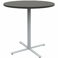Safco Jurni Bistro Table with Round Top Round Top - Textured, Powder Coated Base - Modern Style - 42" Table Top Diameter - 42" Height - Cafeteria - Assembly Required - Asian Night - Laminate Top Material - 1 Each (JN42RDX42ANT)