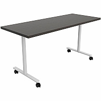 Safco Jurni Multi-Purp. Table w/T-Leg & Casters Textured T-shaped, Powder Coated Base - 60" Table Top Width x 24" Table Top Depth x 1.10" Table Top Thickness - 29" Height - Multipurpose - Assembly Required - Asian Night - Laminate Top Mater (JN6024FXCANT)