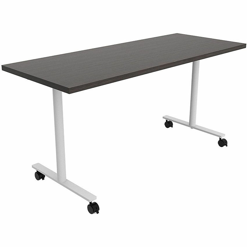 Safco Jurni Multi-Purp. Table w/T-Leg & Casters Textured T-shaped, Powder Coated Base - 60" Table Top Width x 24" Table Top Depth x 1.10" Table Top Thickness - 29" Height - Multipurpose - Assembly Required - Asian Night - Laminate Top Mater (JN6024FXCANT)