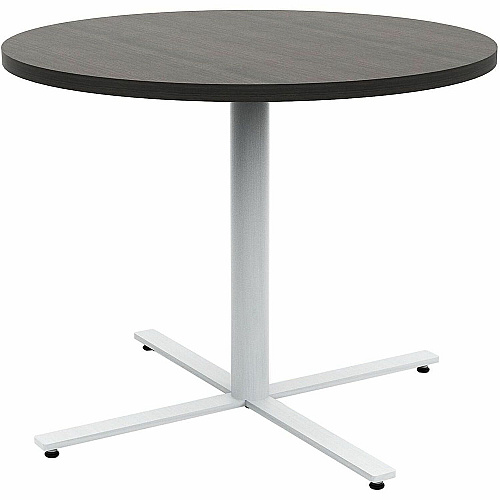 Safco Jurni Cafe Table with Round Top Round Top - Textured, Powder Coated Base - 36" Table Top Diameter - 29" Height - Cafeteria, Breakroom - Assembly Required - Asian Night - Laminate Top Material - 1 Each (JN36RDX29ANT)