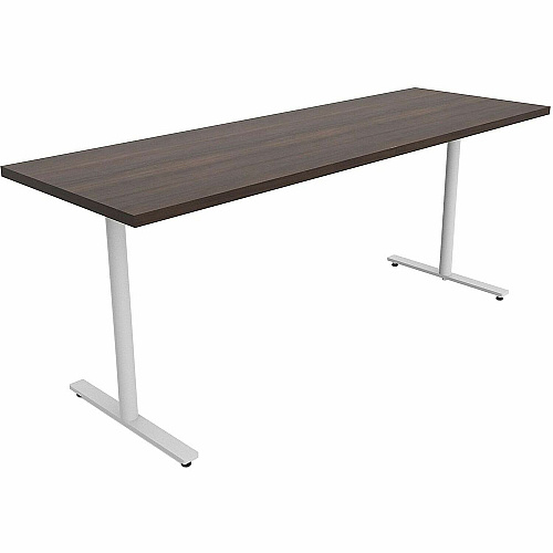 Safco Jurni Multi-Purpose Table with T-Leg & Glides Laminated Top - Powder Coated T-shaped, Textured Base - 72" Table Top Width x 24" Table Top Depth x 1.10" Table Top Thickness - 29" Height - Multipurpose - Assembly Required - Columbian Wa (JN7224FXGCWN)