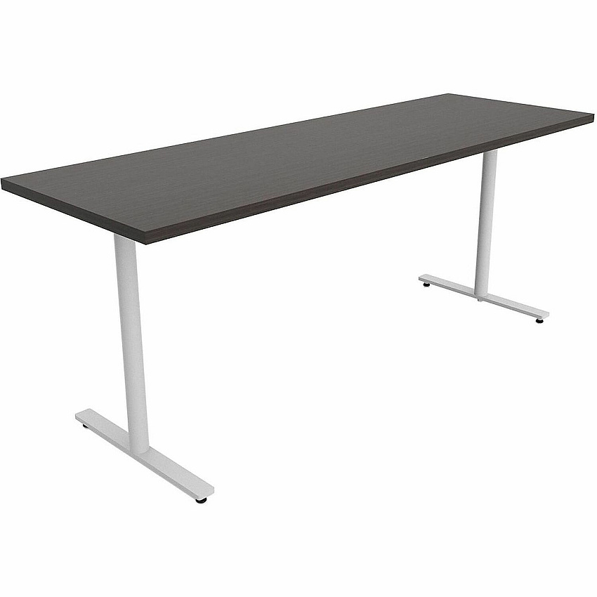 Safco Jurni Multi-Purpose Table with T-Leg & Glides Laminated Top - Powder Coated T-shaped, Textured Base - 72" Table Top Width x 24" Table Top Depth x 1.10" Table Top Thickness - 29" Height - Multipurpose - Assembly Required - Asian Night  (JN7224FXGANT)