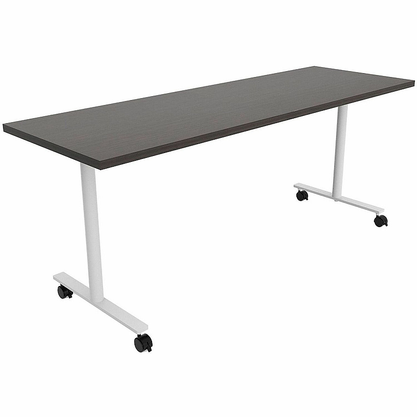 Safco Jurni Multi-Purpose Table with T-Leg & Casters Laminated Top - Powder Coated T-shaped Base - 72" Table Top Width x 24" Table Top Depth x 1.10" Table Top Thickness - 29" Height - Multipurpose - Assembly Required - Asian Night - Laminat (JN7224FXCANT)