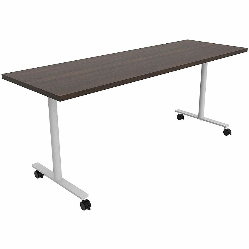 Safco Jurni Multi-Purpose Table with T-Leg & Casters Laminated Top - Powder Coated T-shaped Base - 72" Table Top Width x 24" Table Top Depth x 1.10" Table Top Thickness - 29" Height - Multipurpose - Assembly Required - Columbian Walnut - La (JN7224FXCCWN)