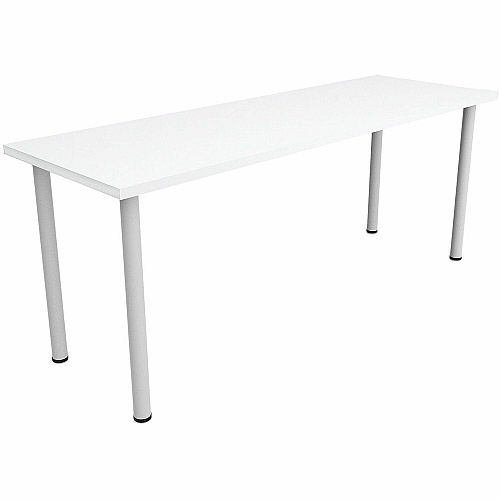 Safco Jurni Multi-Purpose Table with Post Leg & Glides Laminated Top - Powder Coated Post Leg Base - 72" Table Top Width x 24" Table Top Depth x 1.10" Table Top Thickness - 29" Height - Multipurpose - Assembly Required - Designer White - La (JN7224FTGDWT)