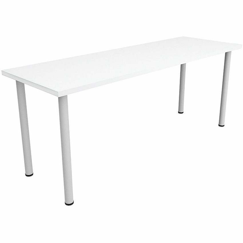 Safco Jurni Multi-Purpose Table with Post Leg & Glides Laminated Top - Powder Coated Post Leg Base - 72" Table Top Width x 24" Table Top Depth x 1.10" Table Top Thickness - 29" Height - Multipurpose - Assembly Required - Designer White - La (JN7224FTGDWT)