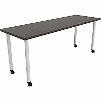 Safco Jurni Multi-Purpose Table with Post Leg & Casters Laminated Top - Powder Coated Post Leg Base - 72