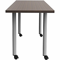 Safco Jurni Multi-Purpose Table with Post Leg & Casters Laminated Top - Powder Coated Post Leg Base - 72