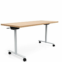 Safco Jurni Flip Table with Casters Laminated Top - Powder Coated T-shaped Base - 72