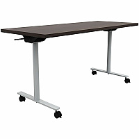 Safco Jurni Flip Table with Casters Laminated Top - Powder Coated T-shaped Base - 72