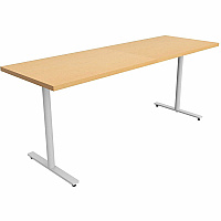 Safco Jurni Multi-Purpose Table with T-Leg & Glides Laminated Top - Powder Coated T-shaped, Textured Base - 72" Table Top Width x 24" Table Top Depth x 1.10" Table Top Thickness - 29" Height - Multipurpose - Assembly Required - Fusion Maple (JN7224FXGFMP)