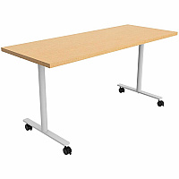 Safco Jurni Multi-Purp. Table w/T-Leg & Casters Textured T-shaped, Powder Coated Base - 60" Table Top Width x 24" Table Top Depth x 1.10" Table Top Thickness - 29" Height - Multipurpose - Assembly Required - Fusion Maple - Laminate Top Mate (JN6024FXCFMP)